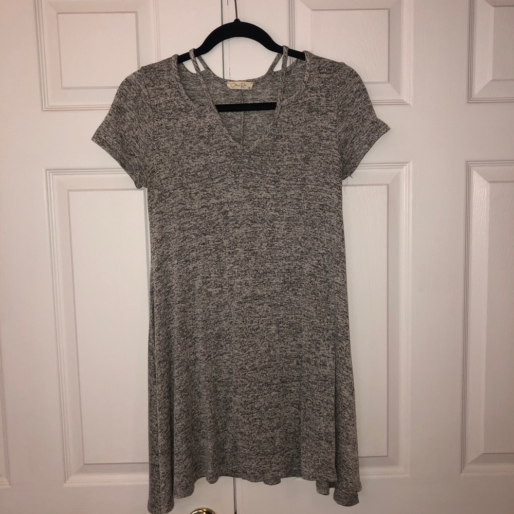 Gray t-shirt dress